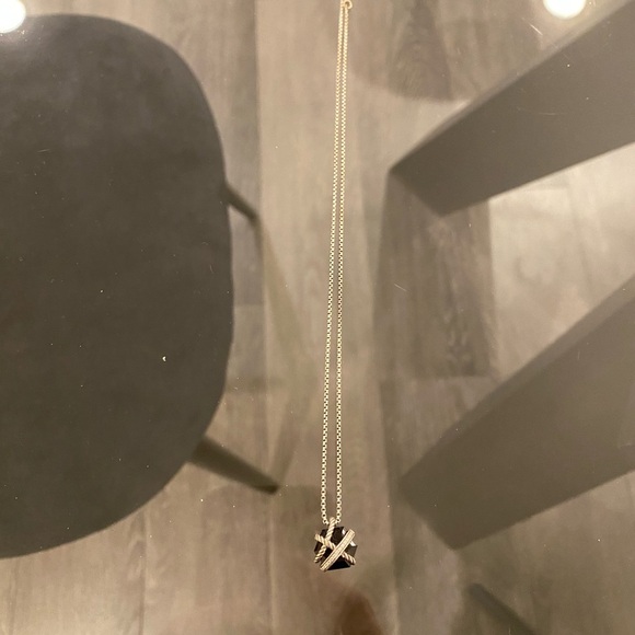 David Yurman necklace black with diamonds - Picture 1 of 2